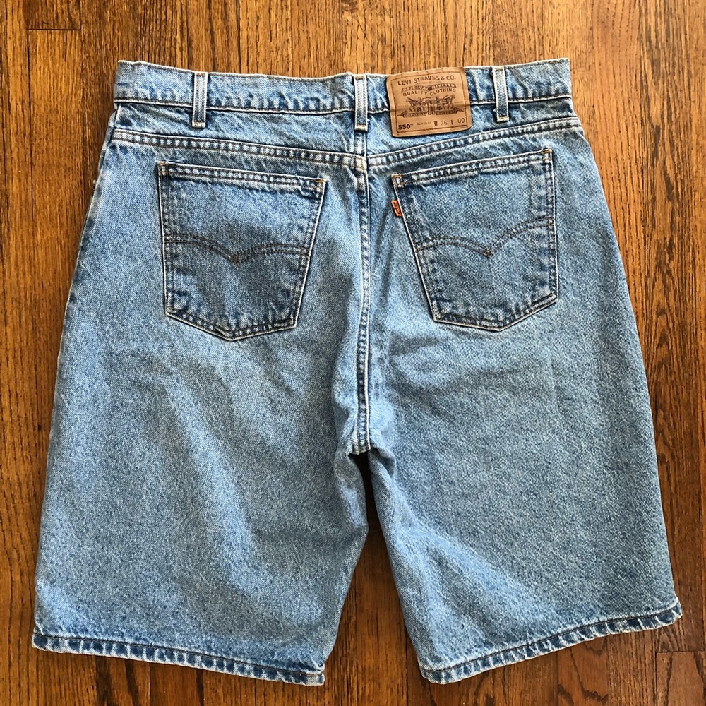 Vintage 1990s orange tab levis 505 shorts size 36